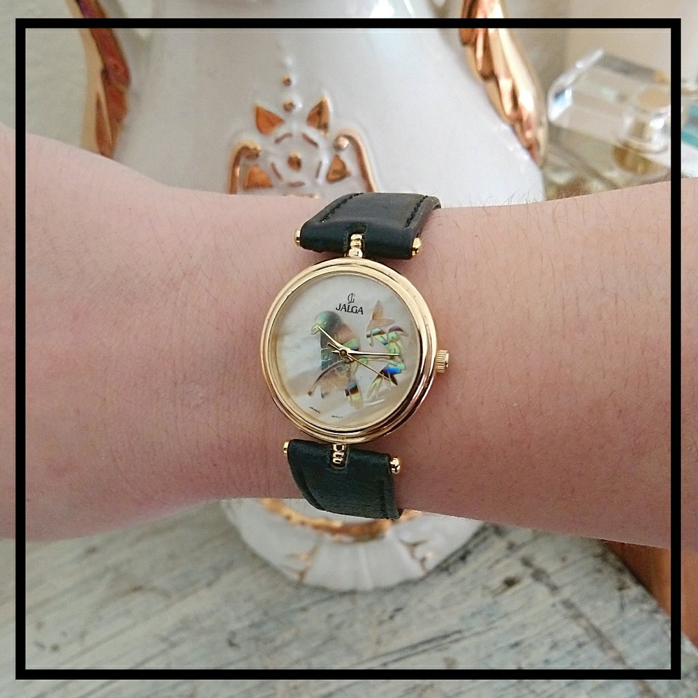 Vintage Jalga Mother of Pearl Falcon Watch